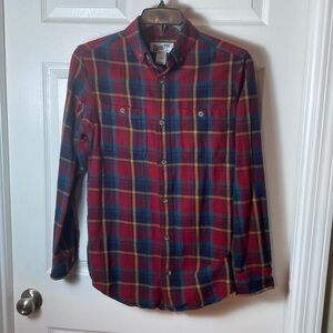 Men’s Duluth Trading Shirt Size S Slim Fit Untucked Flannel Multicolor Plaid